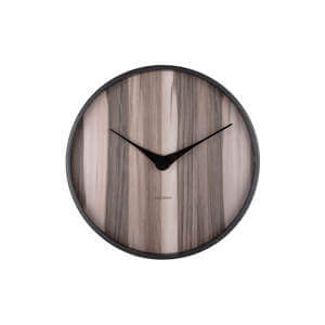 Present Time Wall Clock Wood Melange